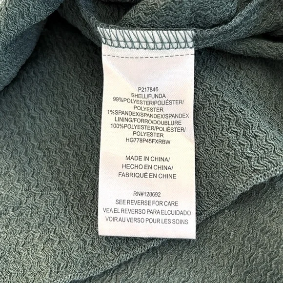 NWT Lot of 2x [Almost Famous] Green Ruched Top & Maxi Skirt, Women’s Plus 2X, 3X - Picture 10 of 11